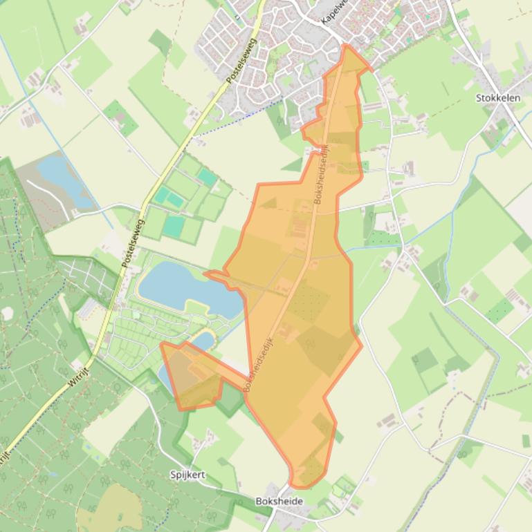 Kaart van postcodegebied 5521PR.