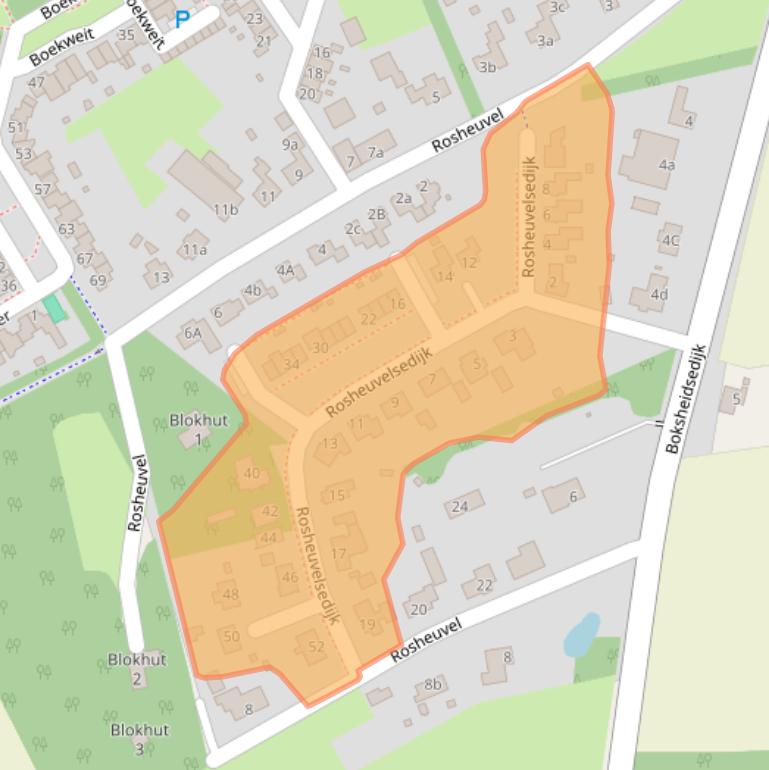 Kaart van postcodegebied 5521PZ.