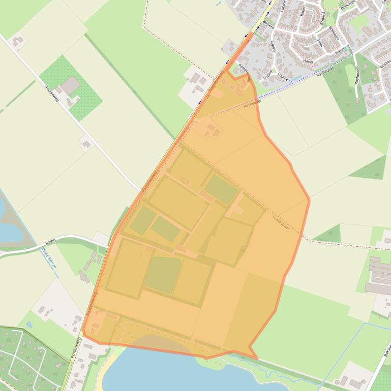Kaart van postcodegebied 5521RC.