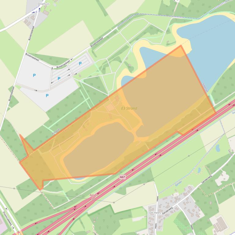 Kaart van postcodegebied 5521RN.