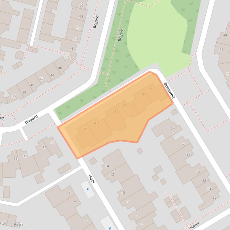 Kaart van postcodegebied 5521RR.