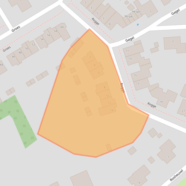 Kaart van postcodegebied 5521RZ.
