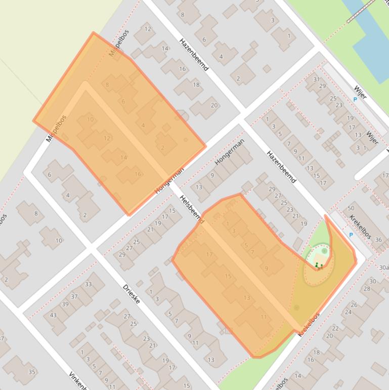 Kaart van postcodegebied 5521SN.