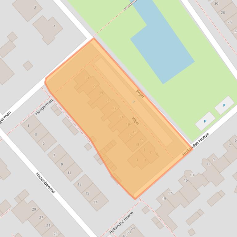 Kaart van postcodegebied 5521SP.