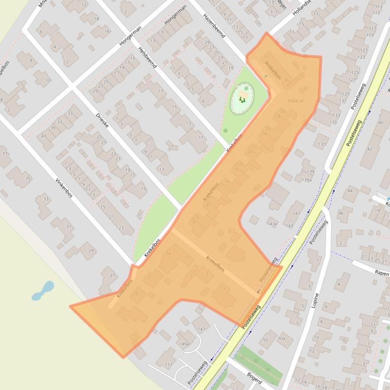 Kaart van postcodegebied 5521SV.