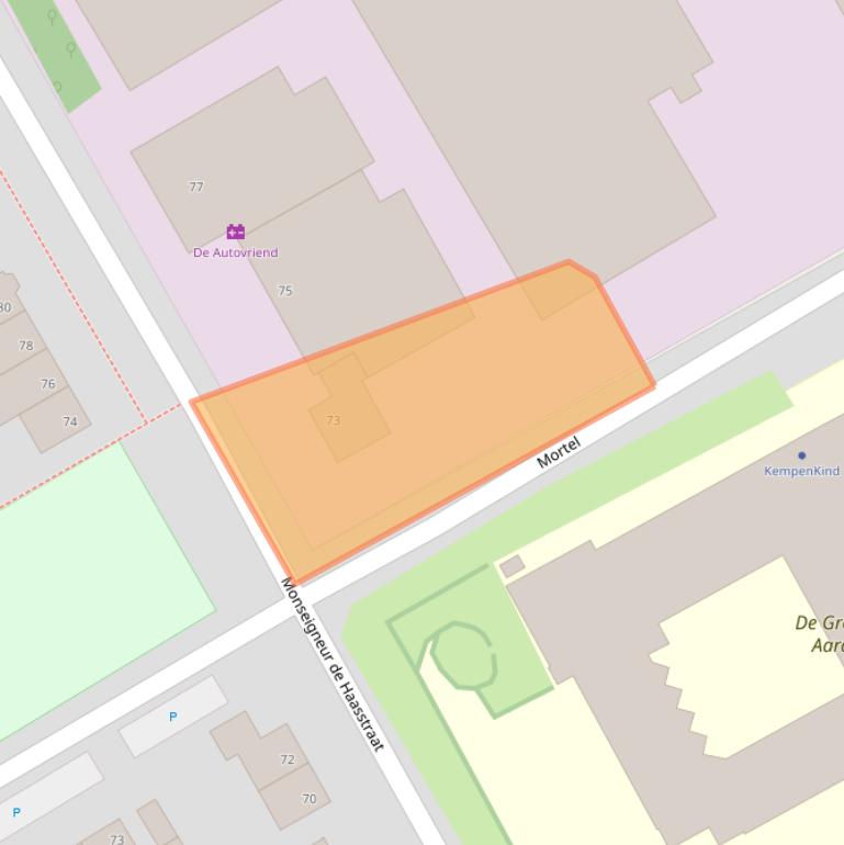 Kaart van postcodegebied 5521TC.