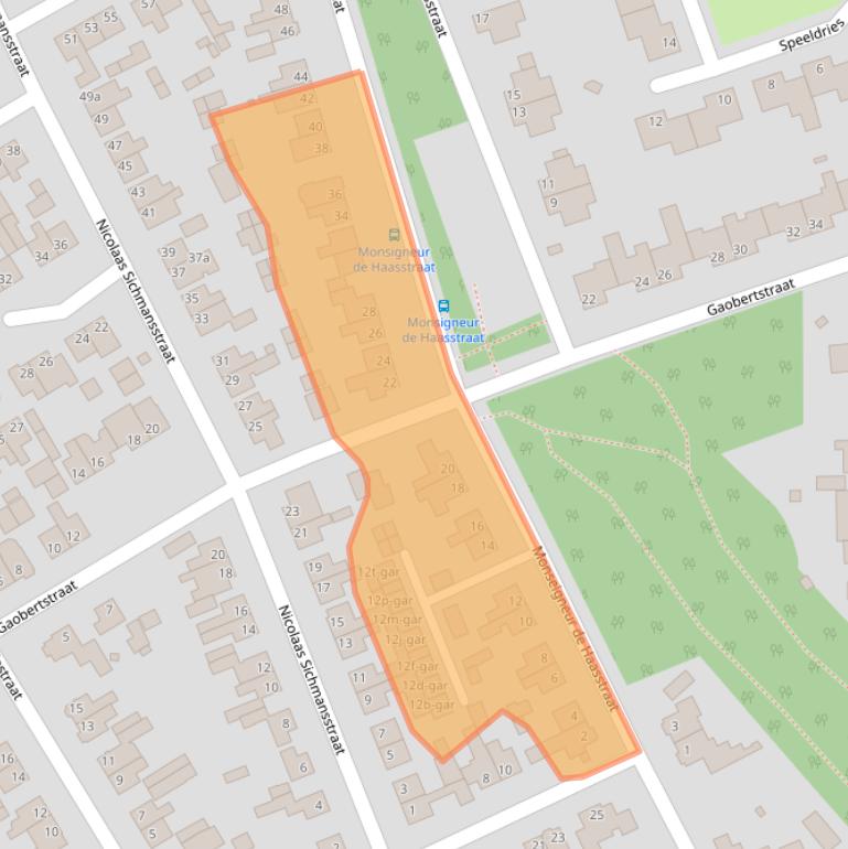 Kaart van postcodegebied 5521TE.