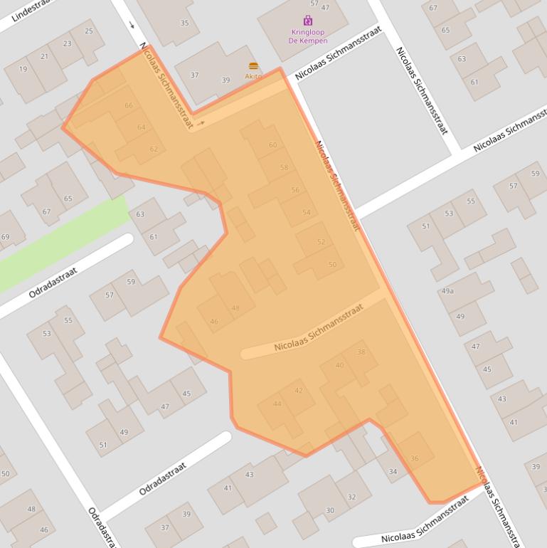 Kaart van postcodegebied 5521TM.