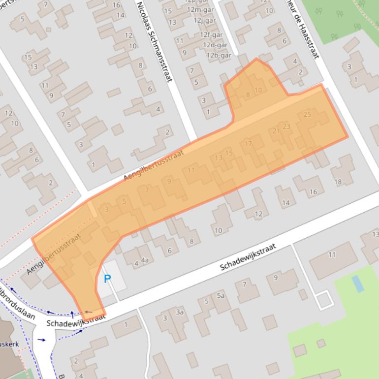 Kaart van postcodegebied 5521TN.