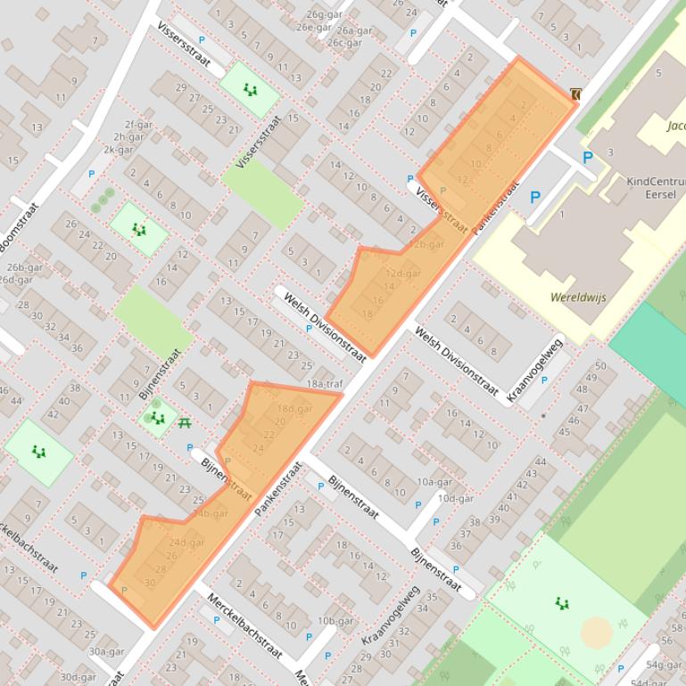 Kaart van postcodegebied 5521VC.