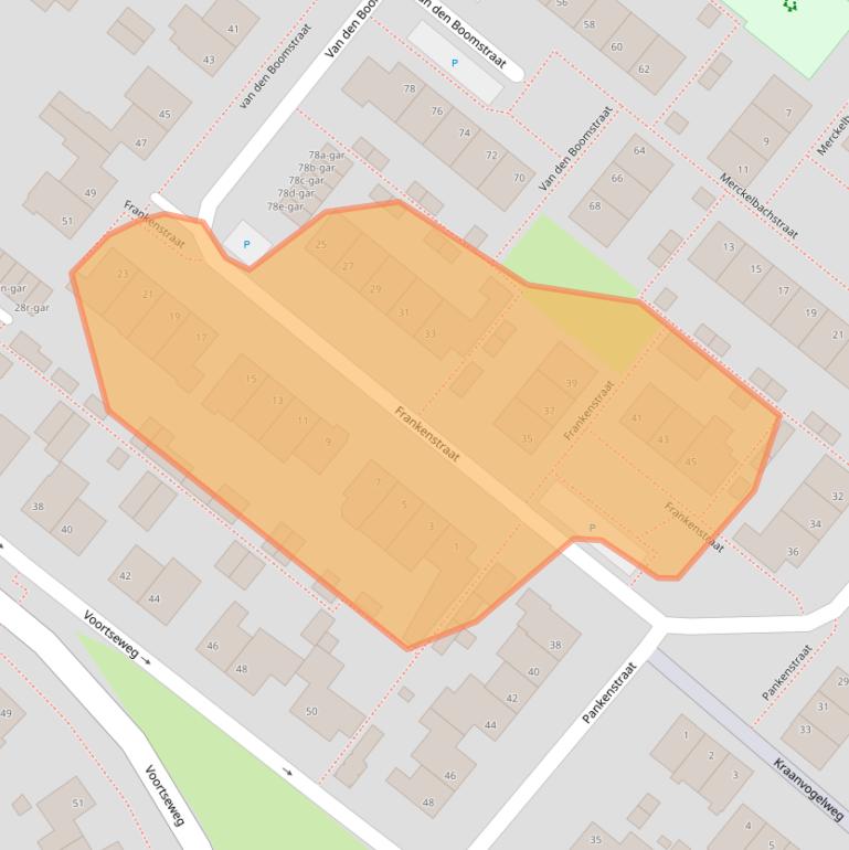 Kaart van postcodegebied 5521VE.