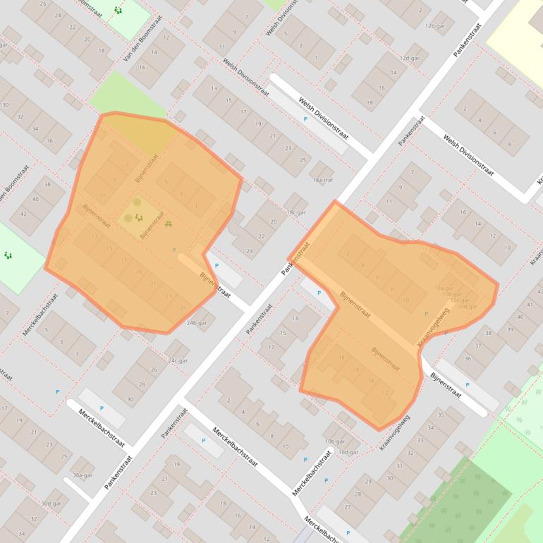 Kaart van postcodegebied 5521VJ.
