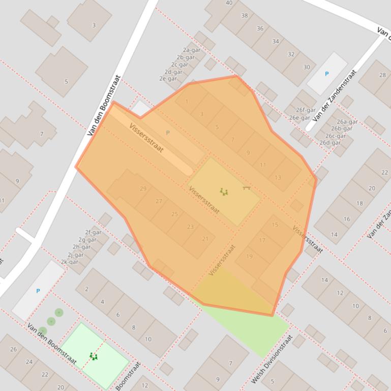 Kaart van postcodegebied 5521VL.