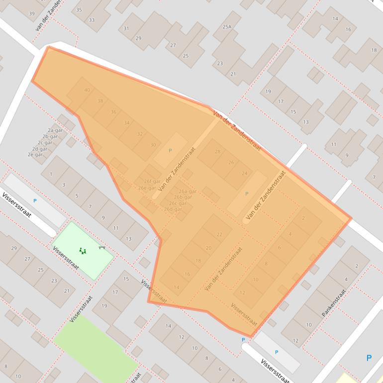 Kaart van postcodegebied 5521VP.