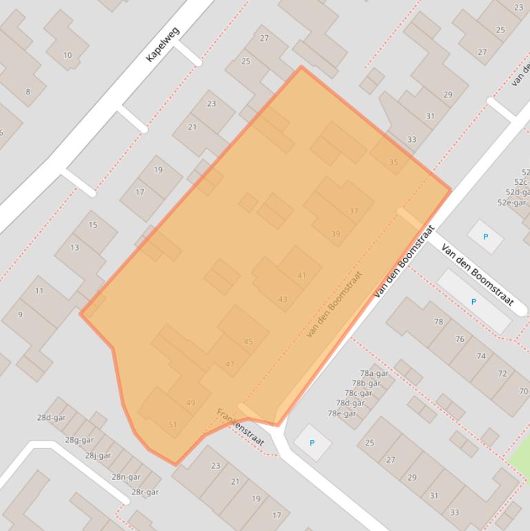 Kaart van postcodegebied 5521VS.