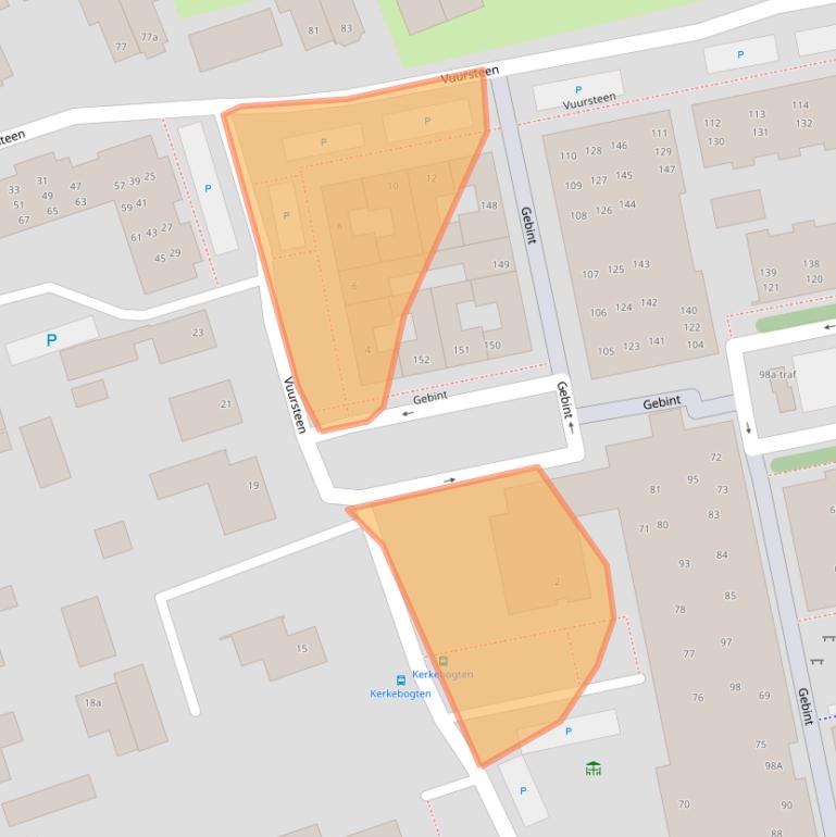 Kaart van postcodegebied 5521WC.