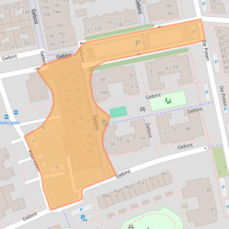 Kaart van postcodegebied 5521WG.