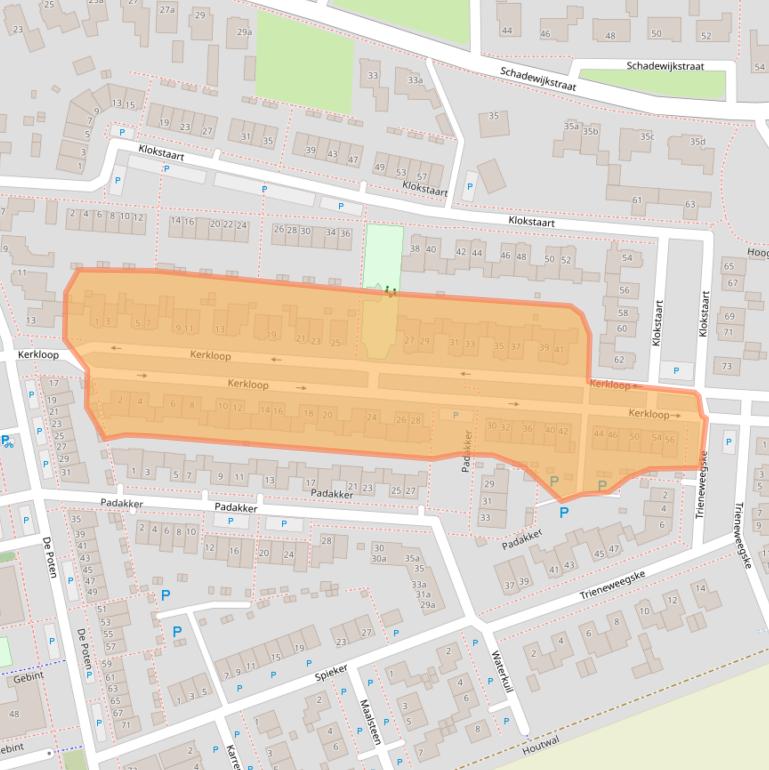 Kaart van postcodegebied 5521WT.