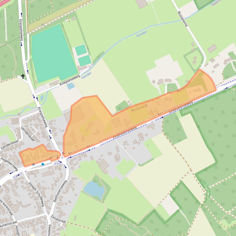 Kaart van postcodegebied 5524AS.