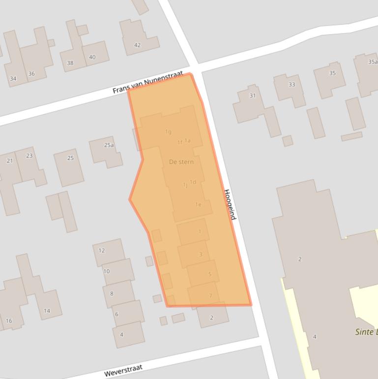 Kaart van postcodegebied 5524BC.