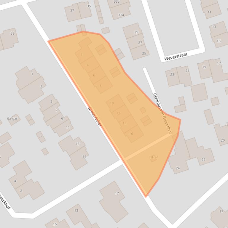 Kaart van postcodegebied 5524BJ.