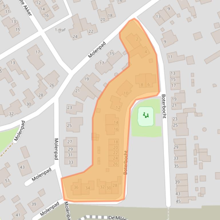 Kaart van postcodegebied 5524BR.