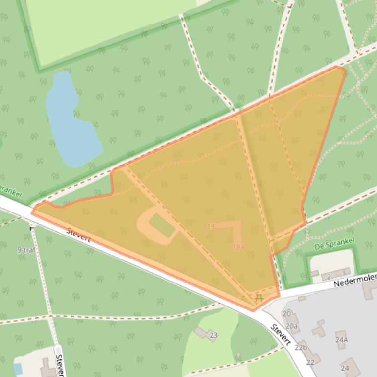 Kaart van postcodegebied 5524KD.