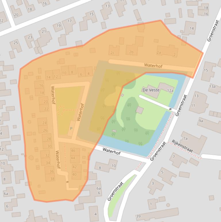 Kaart van postcodegebied 5525AK.