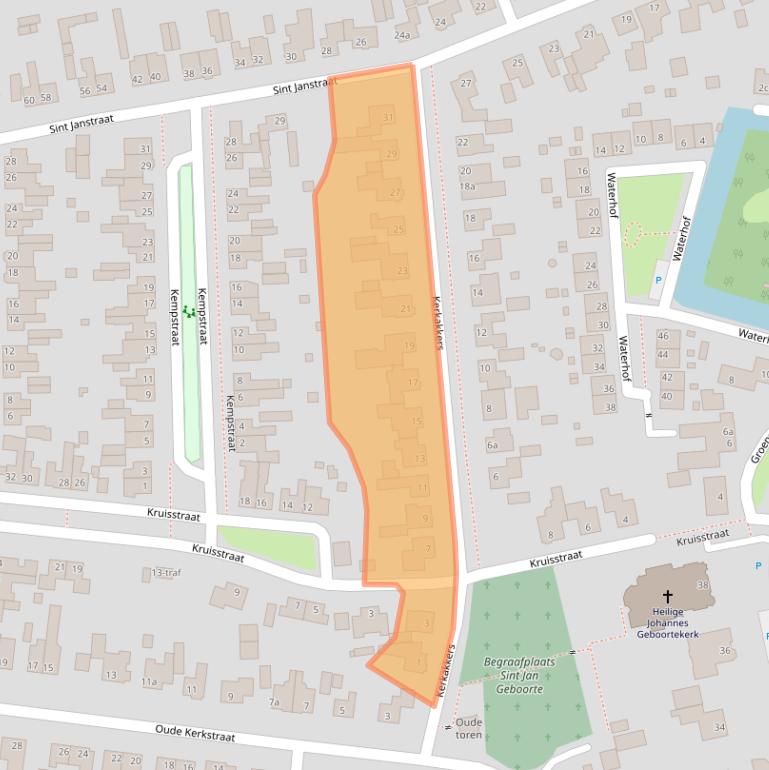 Kaart van postcodegebied 5525BA.