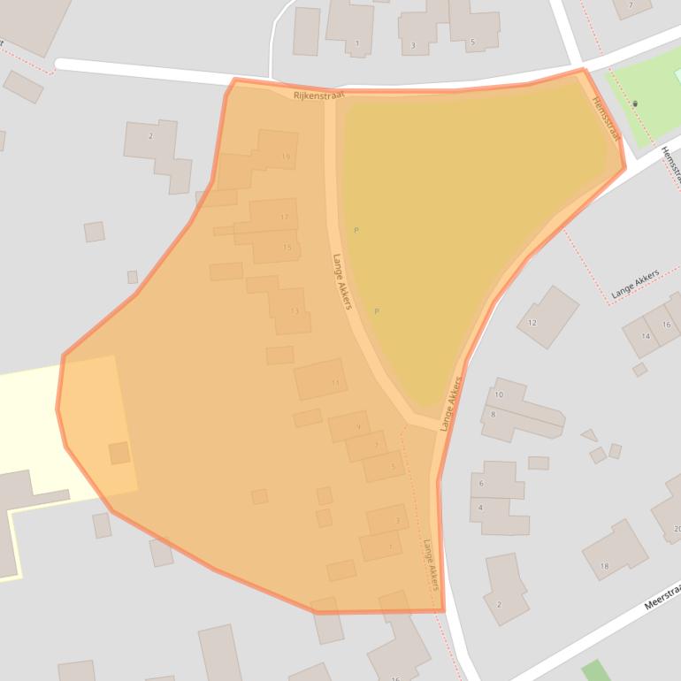 Kaart van postcodegebied 5525CA.