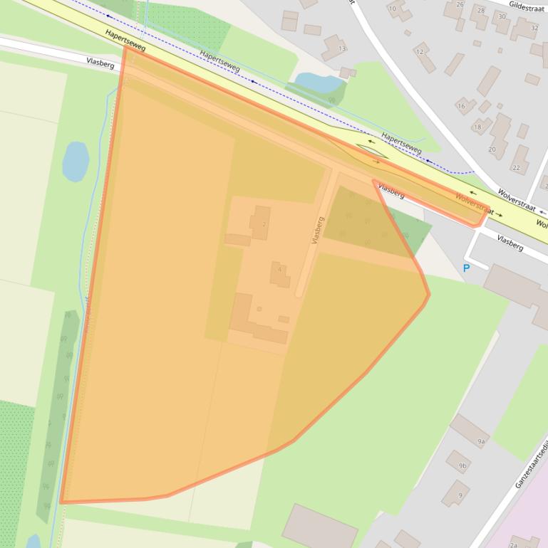 Kaart van postcodegebied 5525KG.