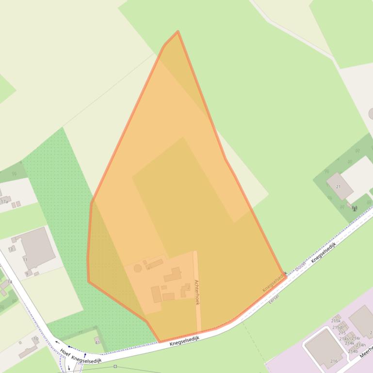 Kaart van postcodegebied 5525KP.