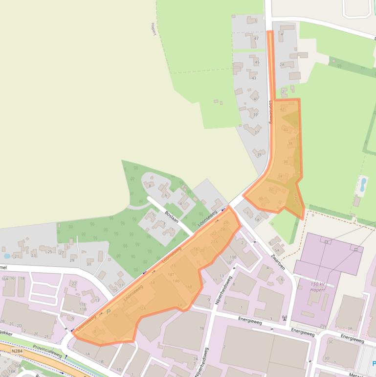 Kaart van postcodegebied 5527AC.
