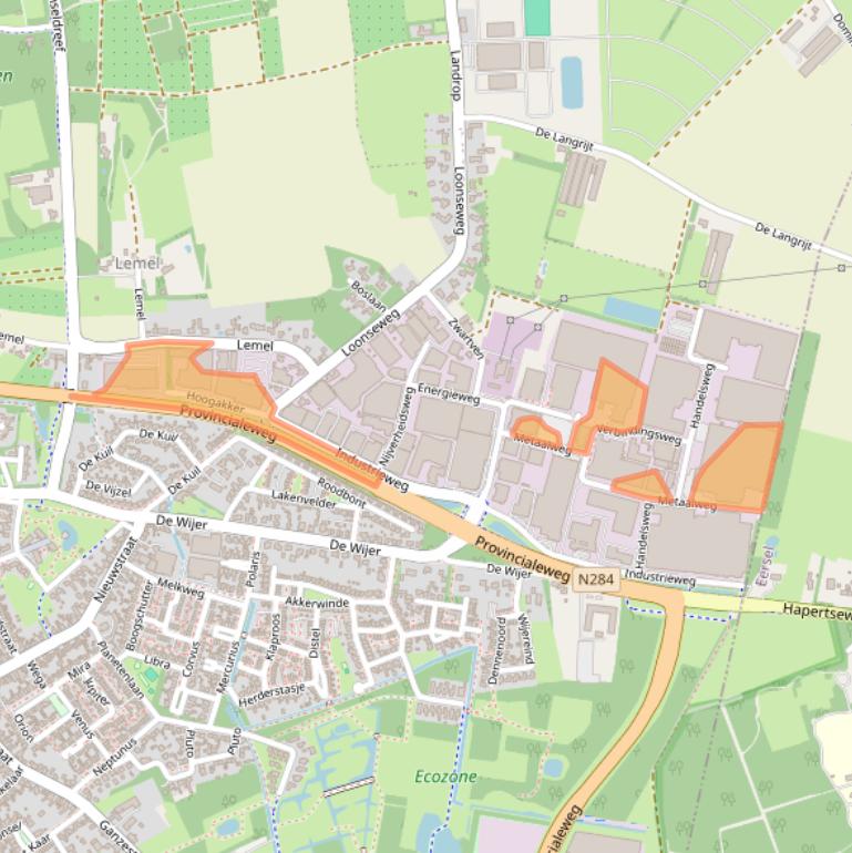 Kaart van postcodegebied 5527AE.