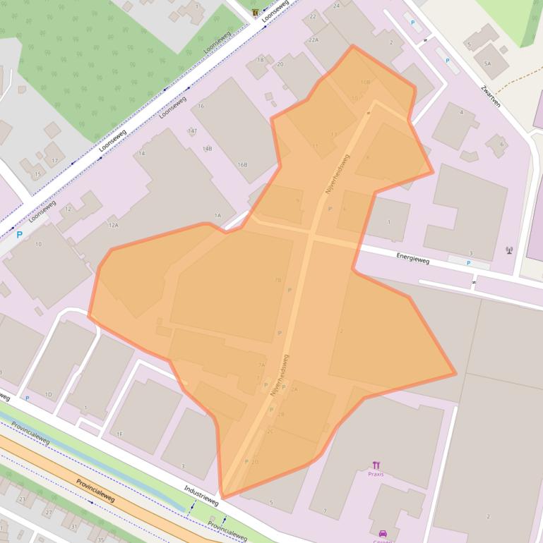 Kaart van postcodegebied 5527AG.