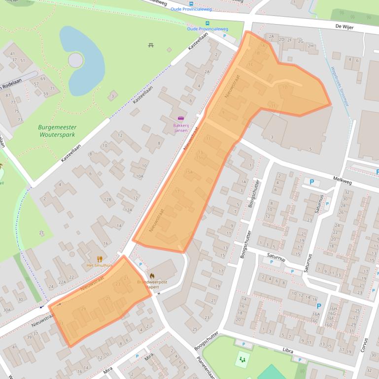 Kaart van postcodegebied 5527AR.