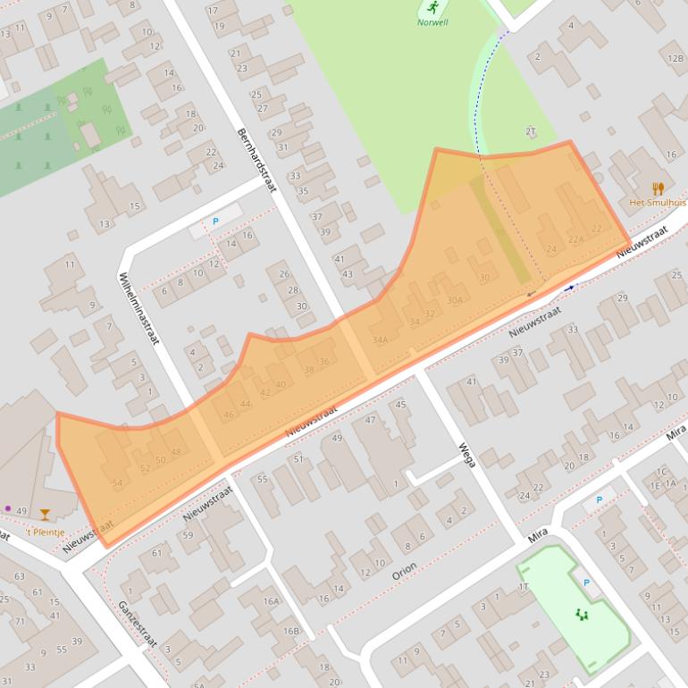 Kaart van postcodegebied 5527AV.