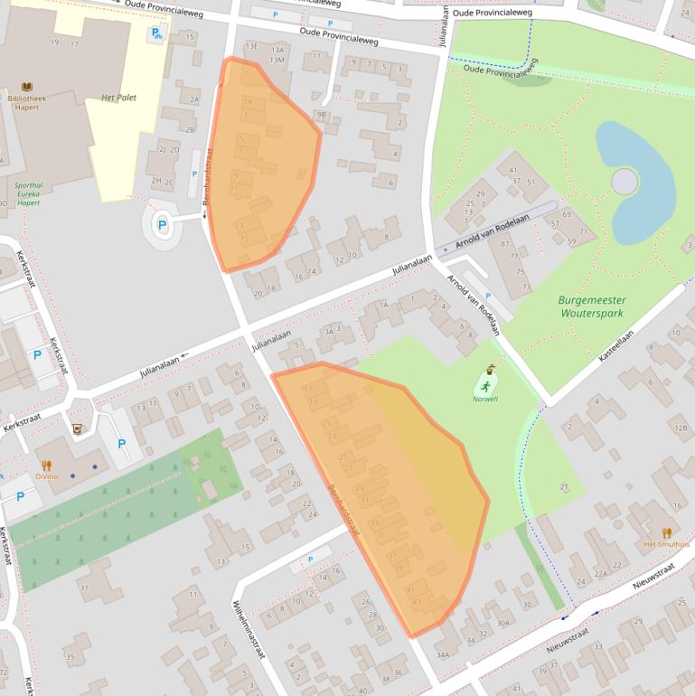 Kaart van postcodegebied 5527AX.