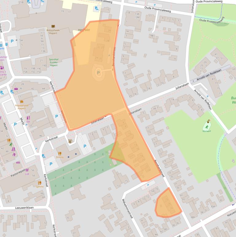 Kaart van postcodegebied 5527AZ.