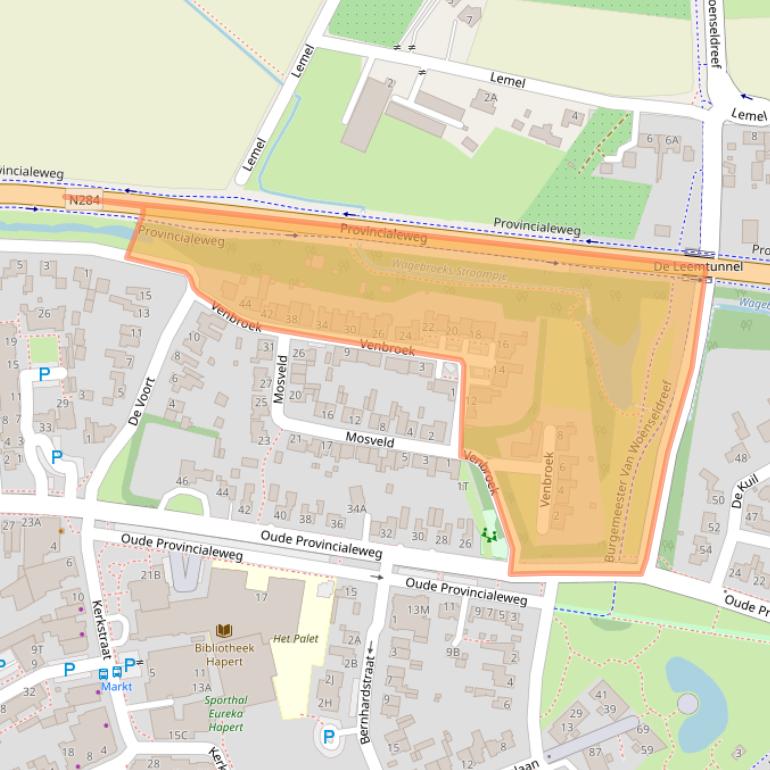 Kaart van postcodegebied 5527BH.