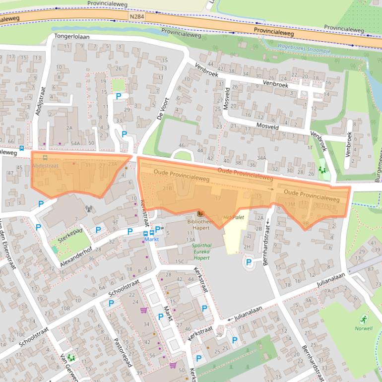 Kaart van postcodegebied 5527BM.