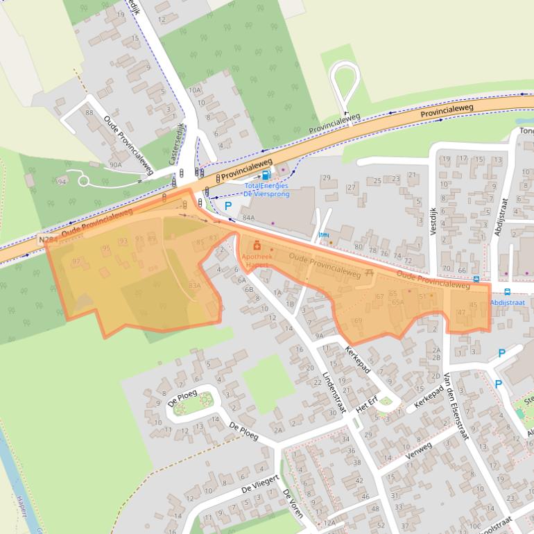 Kaart van postcodegebied 5527BN.