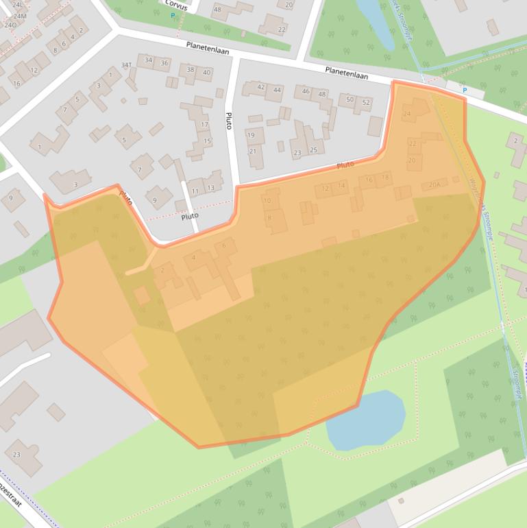 Kaart van postcodegebied 5527CG.
