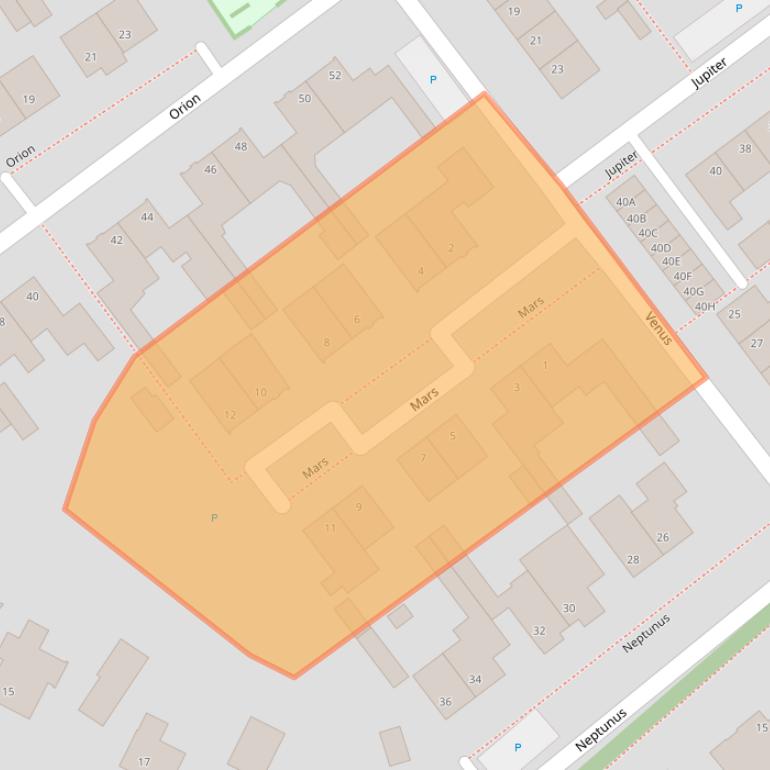 Kaart van postcodegebied 5527CM.