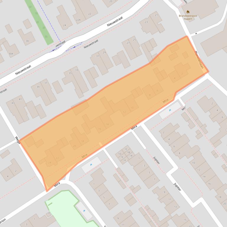 Kaart van postcodegebied 5527CS.