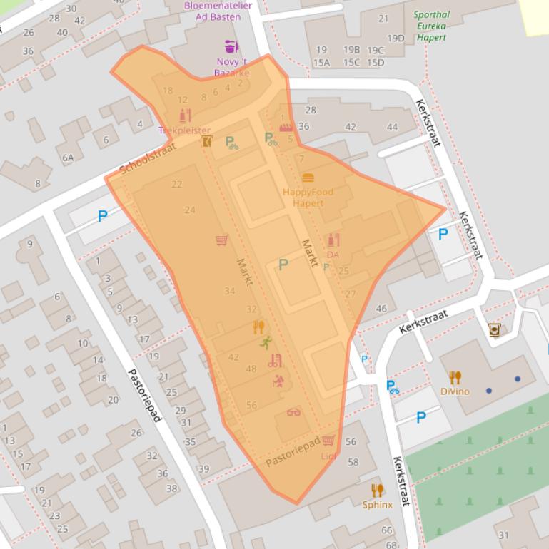 Kaart van postcodegebied 5527EN.