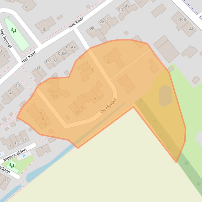 Kaart van postcodegebied 5527GT.