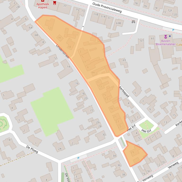 Kaart van postcodegebied 5527HL.