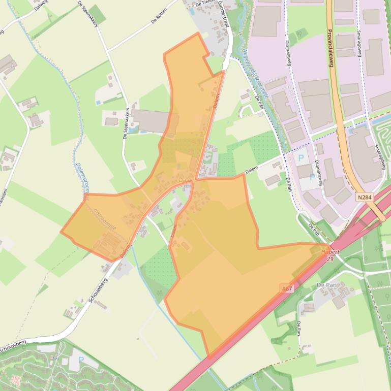 Kaart van postcodegebied 5527JG.
