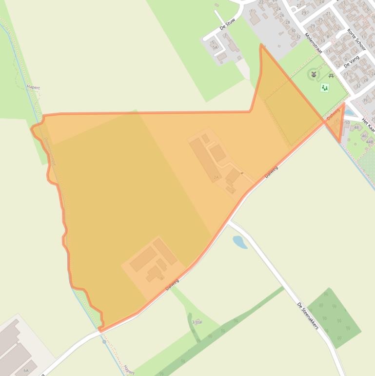 Kaart van postcodegebied 5527JP.